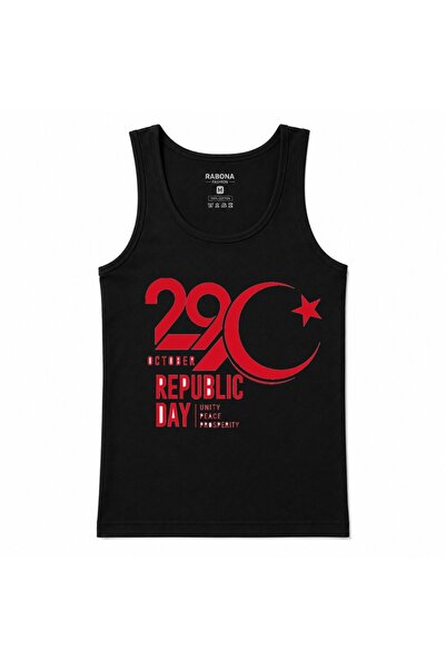 Rabona Fashion 29 Οκτωβρίου Ημέρα της Δημοκρατίας Φανελάκι με σχέδιο Ημισέλην...