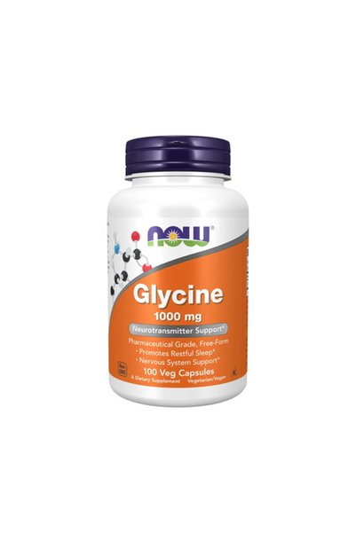 Now Glycine 1000mg - Glicină, 100 capsule