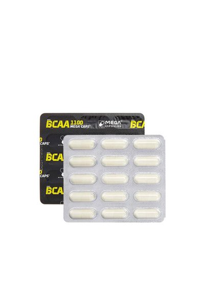Olimp BCAA Mega Caps 1100mg - Aminoacizi BCAA, 15 capsule