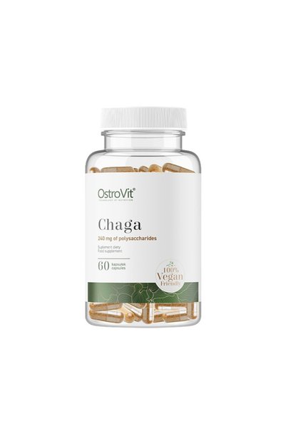 Ostrovit PHARMA Chaga 600 mg | Vege - Supliment din Plante, 60 capsule