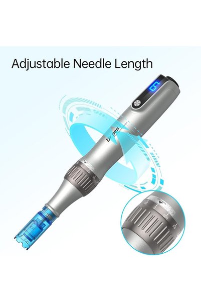Dr.Pen M8S Microneedling Pen Wireless Micro Needling Devices Skin Care Tool Kit for Anti-aging Acne Scars Wrinkles with 5 pcs 18 pin + 5 pcs 36 pin Cartridges