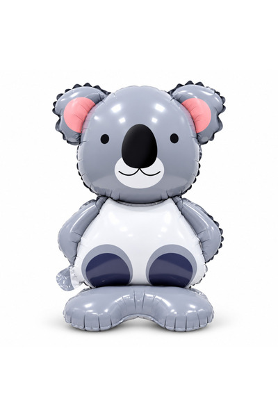 Ropet Balon Folie Cu Suport Figurina Ursulet Koala, 58 cm,