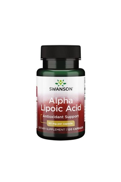 SWANSON Acid Alfa Lipoic 50 mg - Supliment din Plante, 120 capsule