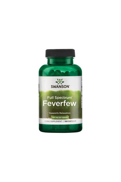 SWANSON Feverfew 380mg - Supliment din Plante, 100 capsule