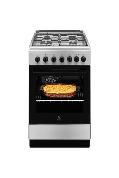 Electrolux Aragaz LKK520002X, Mixt, 4 arzatoare gaz, Cuptor electric multifun...