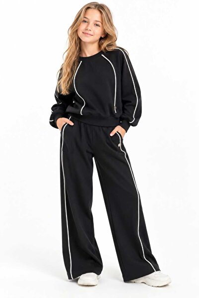RAPAPA Set de trening pentru fete cu guler tip bicicletă 8844-8843