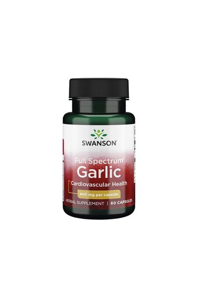 SWANSON Usturoi Spectru Complet 400mg - Supliment din Plante, 60 capsule