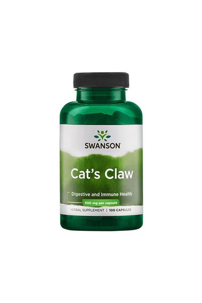 SWANSON Gheară de pisică 500mg - Supliment din plante, 100 capsule