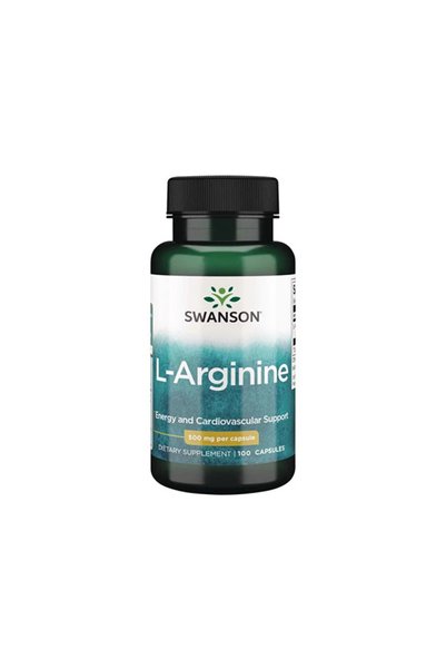 SWANSON L-Arginine 500mg - Supliment din Plante, 100 capsule