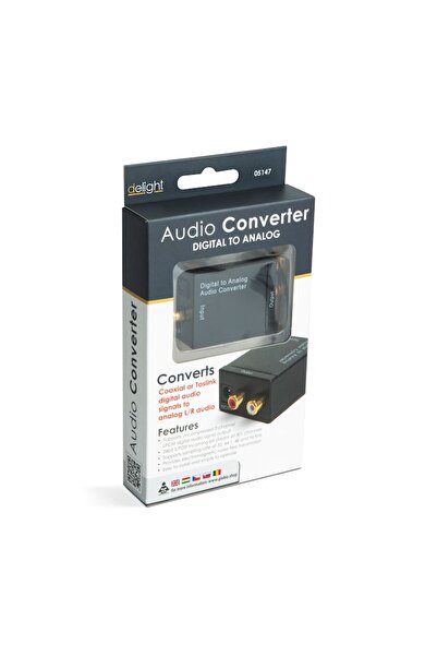 DELIGHT Convertor Audio Digital-Analogic (Toslink-RCA) EV4137