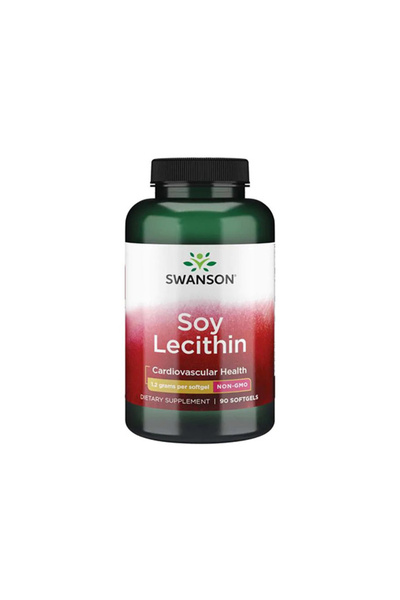 SWANSON Lecithin Non-GMO 1200mg - Supliment din Plante, 90 capsule moi