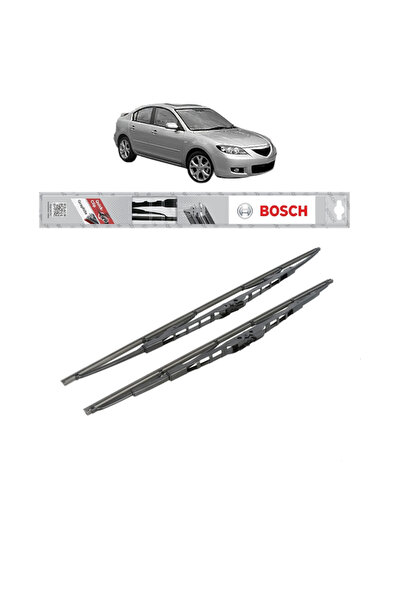 Bosch Set of 2 wipers MAZDA 3 Saloon (BK) 2003-2009, Classic Standard Type, Twin
