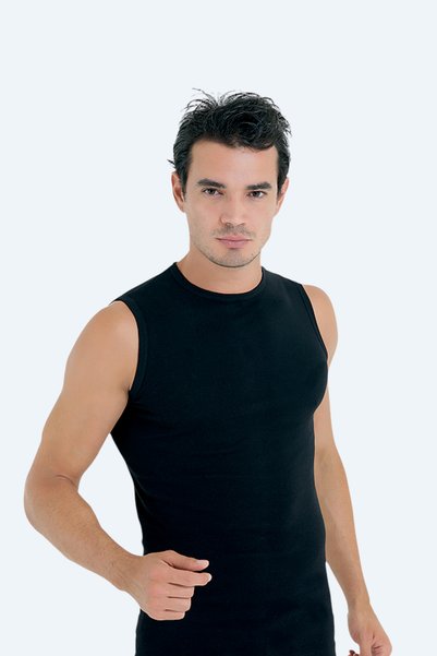 mintev Black Ribana 0-Sleeve 0-Neck 027-2 (3 Pieces)