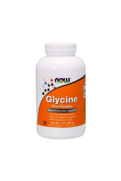 Now Glycine Powder - Glicină, 454 g