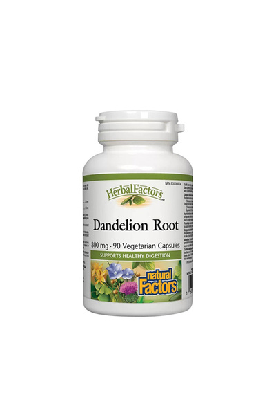 Natural Factors Dandelion Root 425 mg - Supliment din Plante, 90 capsule moi