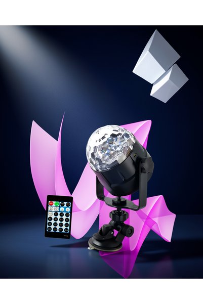 Generic Brand Compact Rotating Colorful Led Disco Ball 10X10X10 cm
