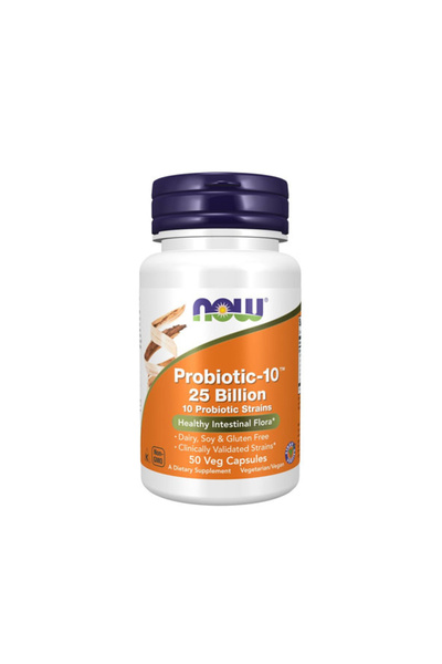 Now Probiotic-10 ™ - Probiotice, 50 capsule vegetale