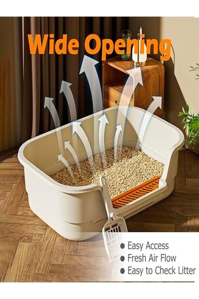 Generic Brand Cat Litter Box with Litter Scoop