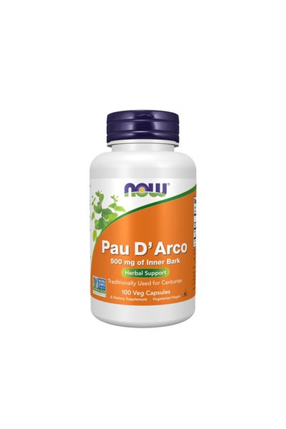 Now Pau D' Arco 500 mg - Supliment din Plante, 100 capsule