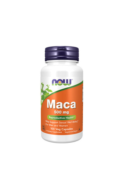 Now Maca 500mg - Supliment din Plante, 100 capsule