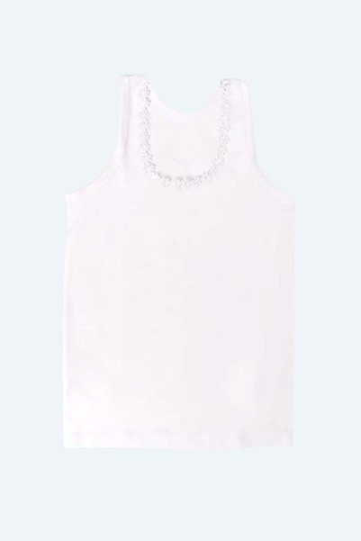 mintev Combed Cotton Daisy Wide Strap Girls' Undershirt 314-1 (6 Pieces)