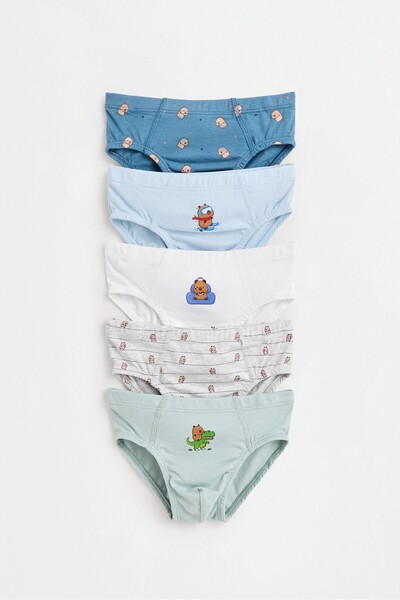 LEFTIES ERKEK ÇOCUK & BEBEK Capybara CAPYFUN© Slip Külot (5'li pack)