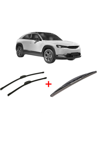 Bosch Set of 3 wipers MAZDA MX-30 (DR) 2020, for windshield and rear window, ...
