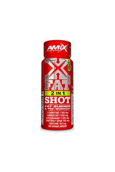 AMIX XFat 2in1 SHOT - Supliment alimentar, Fructat, 60 ml