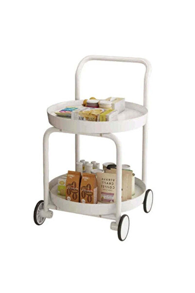 Rolinger Oems ΤΡΟΧΗΛΑΤΟ ΒΟΗΘΗΤΙΚΟ ΤΡΑΠΕΖΑΚΙ ΛΕΥΚΟ 66.5*50*50cm XW-05312