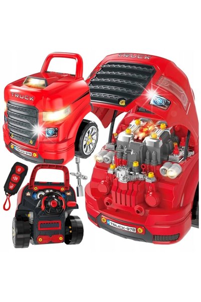 Stator Mechanical set for children, Stator, interactive TIR truck, 61 element...