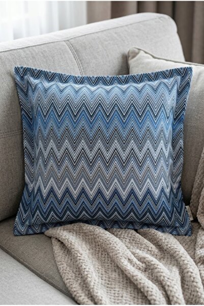 Alseko Concept 01-Husă de pernă cu model zig-zag imprimat, 43x43 cm