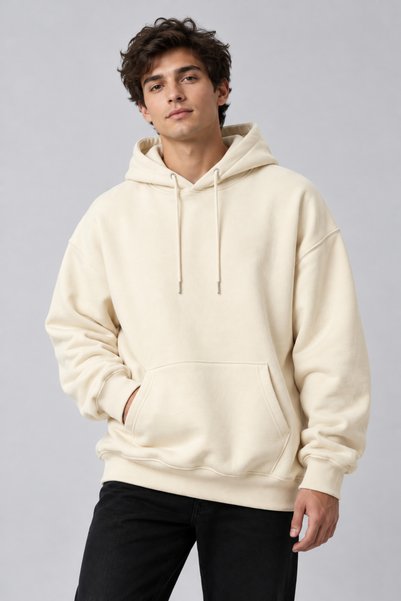 Auryne Jewelry Unisex Cotton Thick Oversize Hooded Sweatshirt