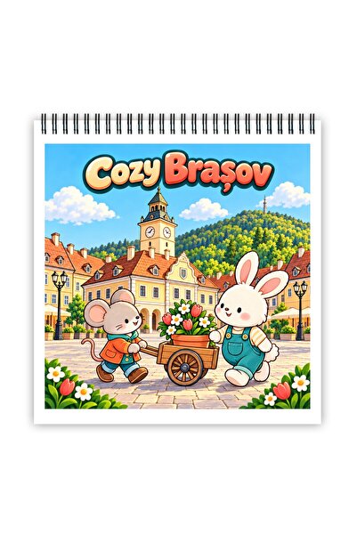 Legendary Gifts Carte de colorat, 50 de ilustrații Cozy Brașov, 106 pagini, F...