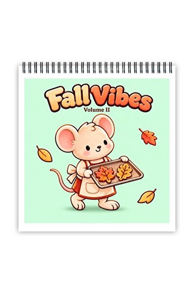 Legendary Gifts Carte de colorat, 45 de ilustrații Fall Vibes - Volumul II, 9...