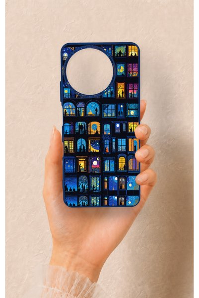 Vip Case Realme 11 Compatible Night City Stories Patterned Silicone Case