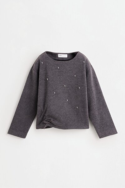 LEFTIES KIZ ÇOCUK Kesim detaylı, aplikeli sweatshirt