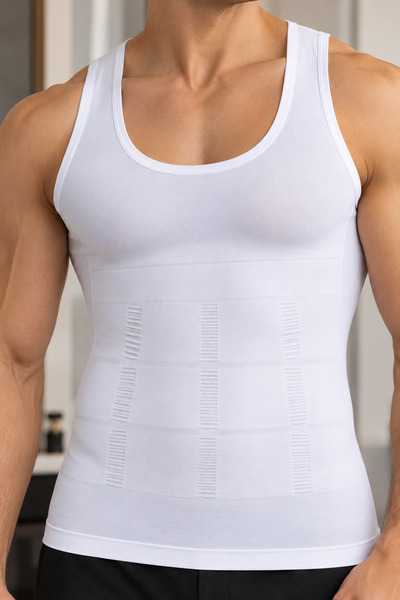 ÇAPULA Men's Seamless Corset Undershirt Body Shaper Chest