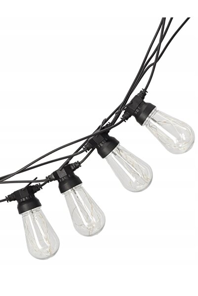 gardenline Ghirlandă luminoasă de grădină 12V 3+17M 20 LED-uri alb cald cu su...