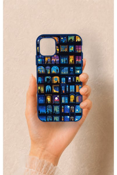Vip Case iPhone 11 Compatible Night City Stories Patterned Silicone Case