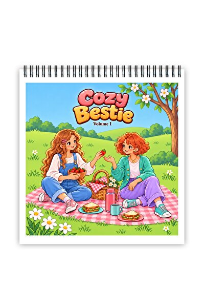 Legendary Gifts Carte de colorat, 50 de ilustrații Cozy Bestie - Volumul I, 1...