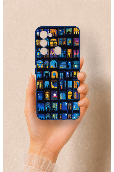 Vip Case حافظة من السيليكون متوافقة مع هاتف Tecno Spark 8C بنمط Night City St...
