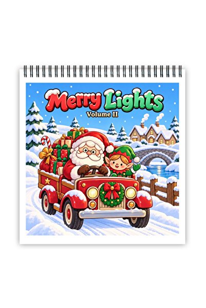 Legendary Gifts Carte de colorat, 50 de ilustrații Merry Lights - Volumul II,...