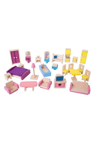 BIGJIGS Toys Mobilier din lemn pentru păpuși Megan Bigjigs