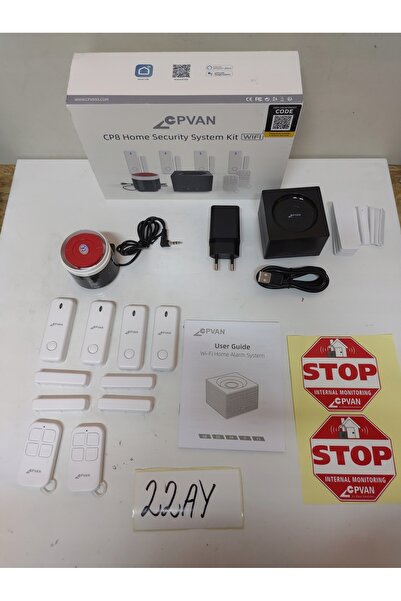 NO BRAND 22AY CPVAN Sistem de alarmă de securitate pentru casă WLAN, Y639