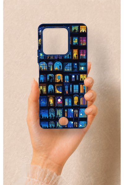 Vip Case Reeder S71 Compatible Night City Stories Patterned Silicone Case