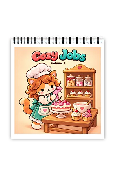 Legendary Gifts Carte de colorat, 45 de ilustrații Cozy Jobs - Volumul II, 96...
