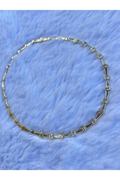 Glacial Jewellery Gold Baget Detaylı Kolye