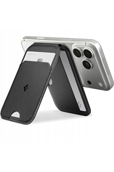 Spigen Portofel magnetic S314-2 Slim Fold Tripod MagSafe negru