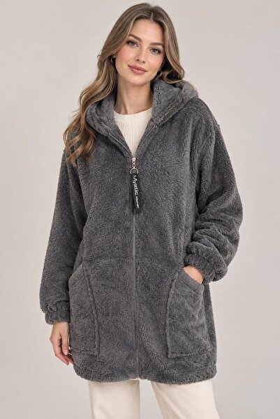 Orly More Peluş Teddy Fermuarlı Ceket