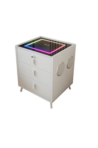 Smart Heater & Cooler Noptieră inteligentă cu încărcare wireless și iluminare...